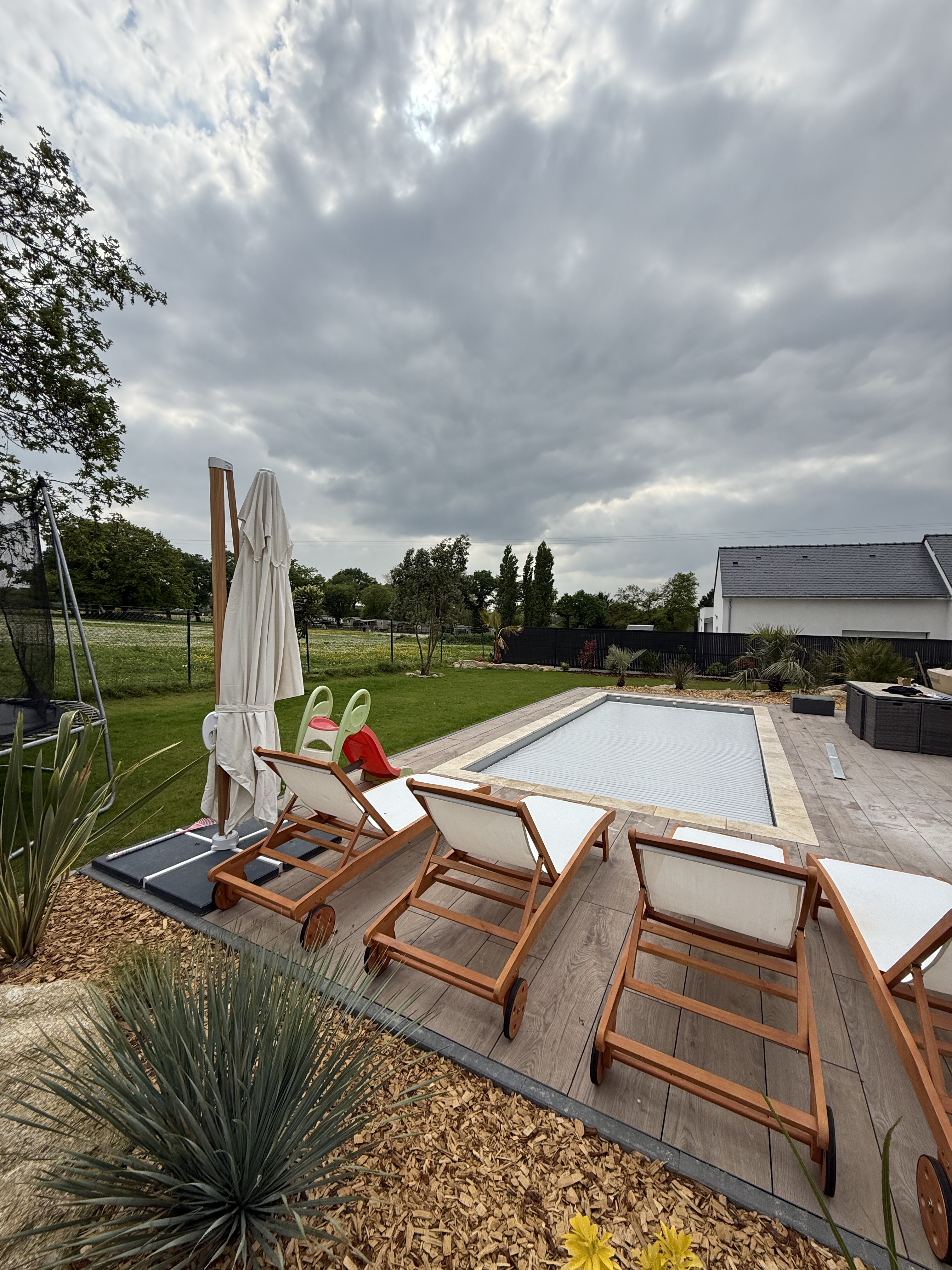 Piscine 7×3,50 m terminée et mise en eau — Saint-Brévin-les-Pins